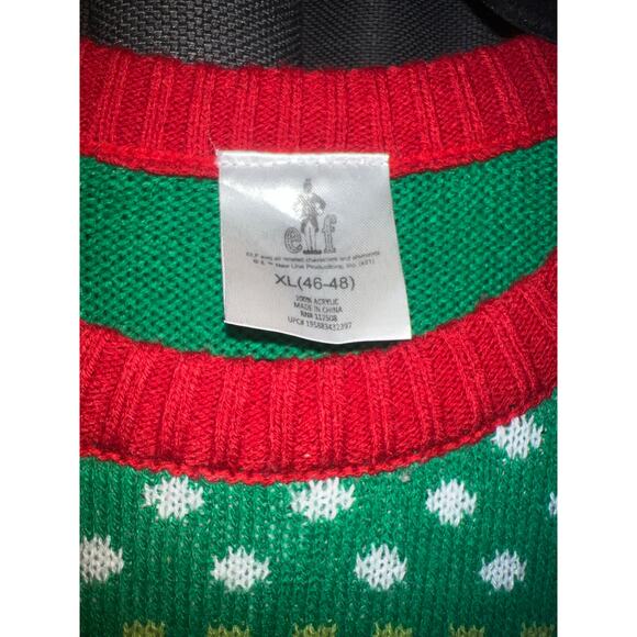 Ugly Christmas Sweater Xmas Size XL Elf - Picture 2 of 3